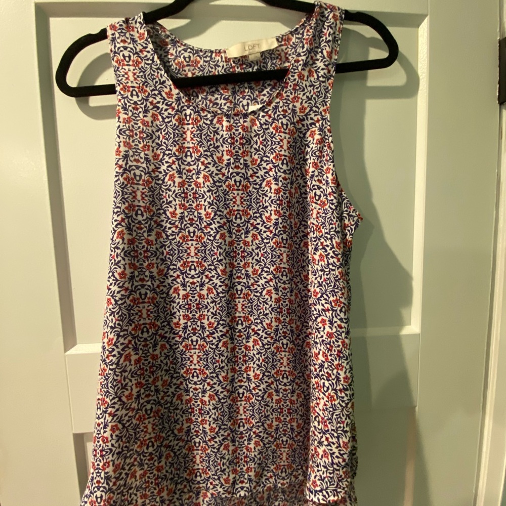 NWT Loft floral print tank
